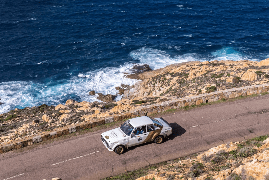 Car at historic rally