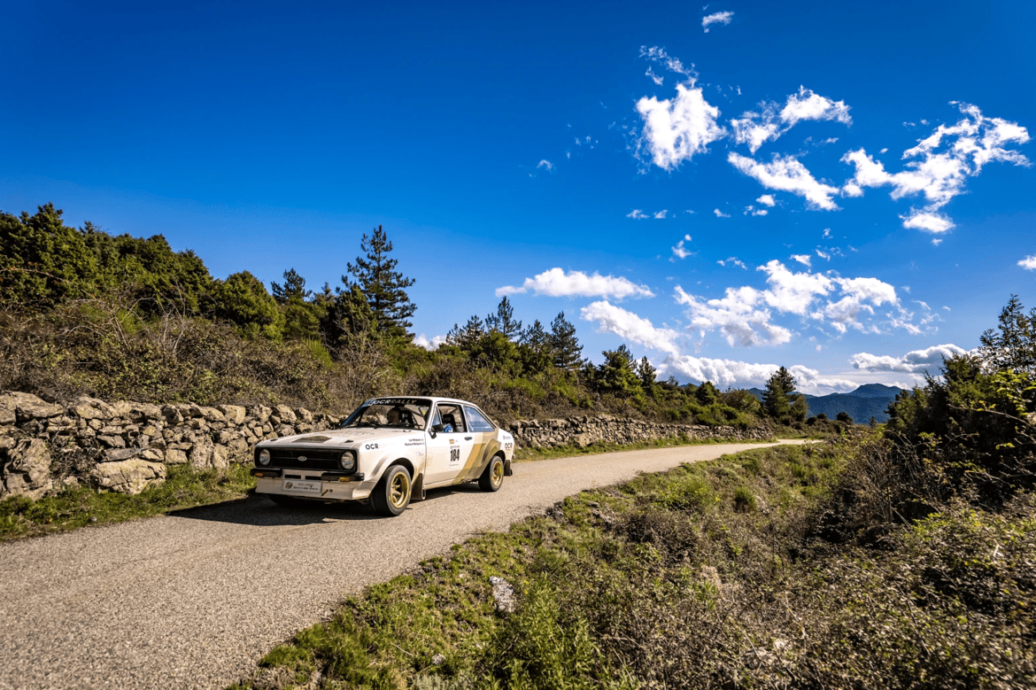 Car at historic rally