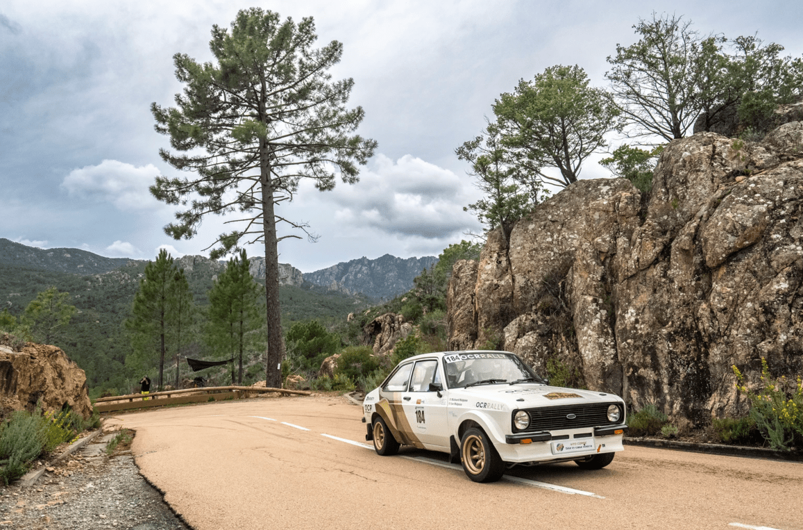 Car at historic rally
