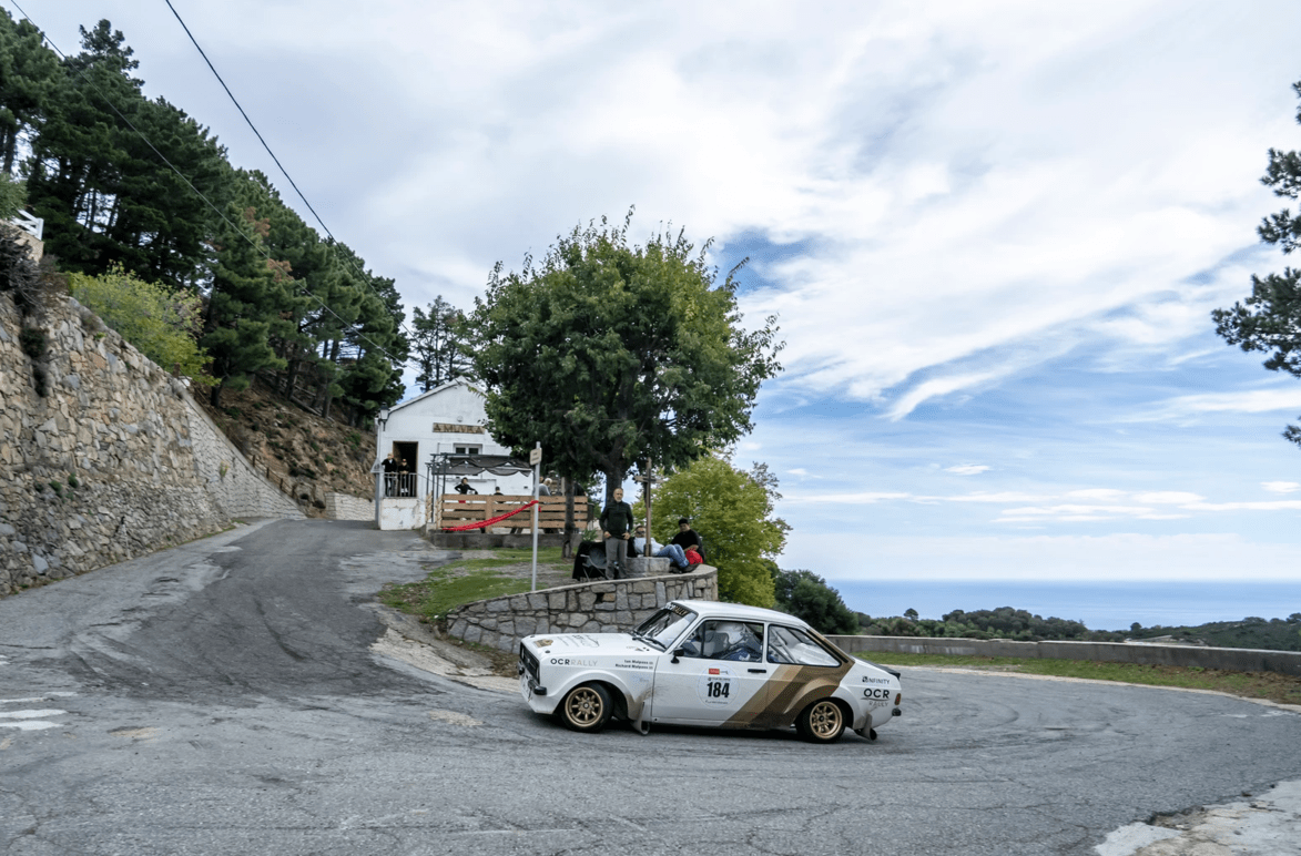 Car at historic rally