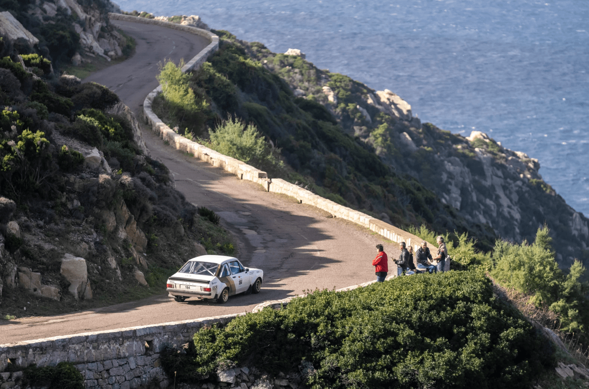 Car at historic rally