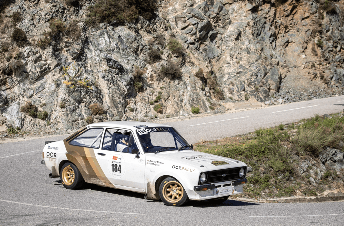 Car at historic rally
