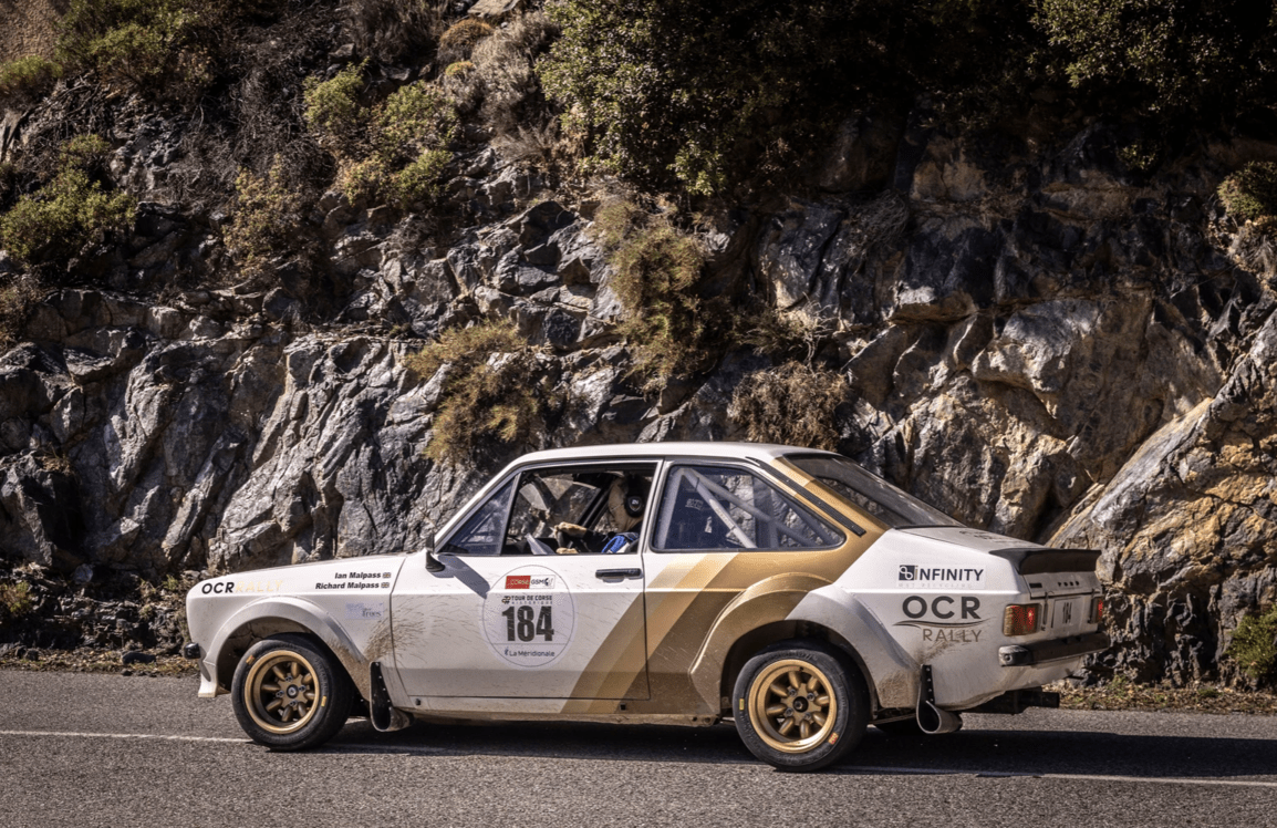 Car at historic rally