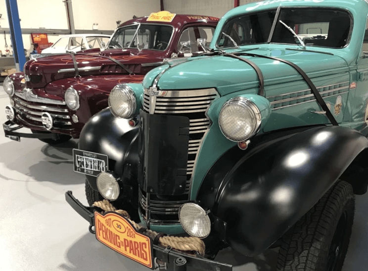 Car at historic rally