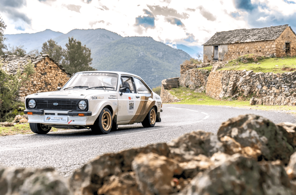 Car at historic rally