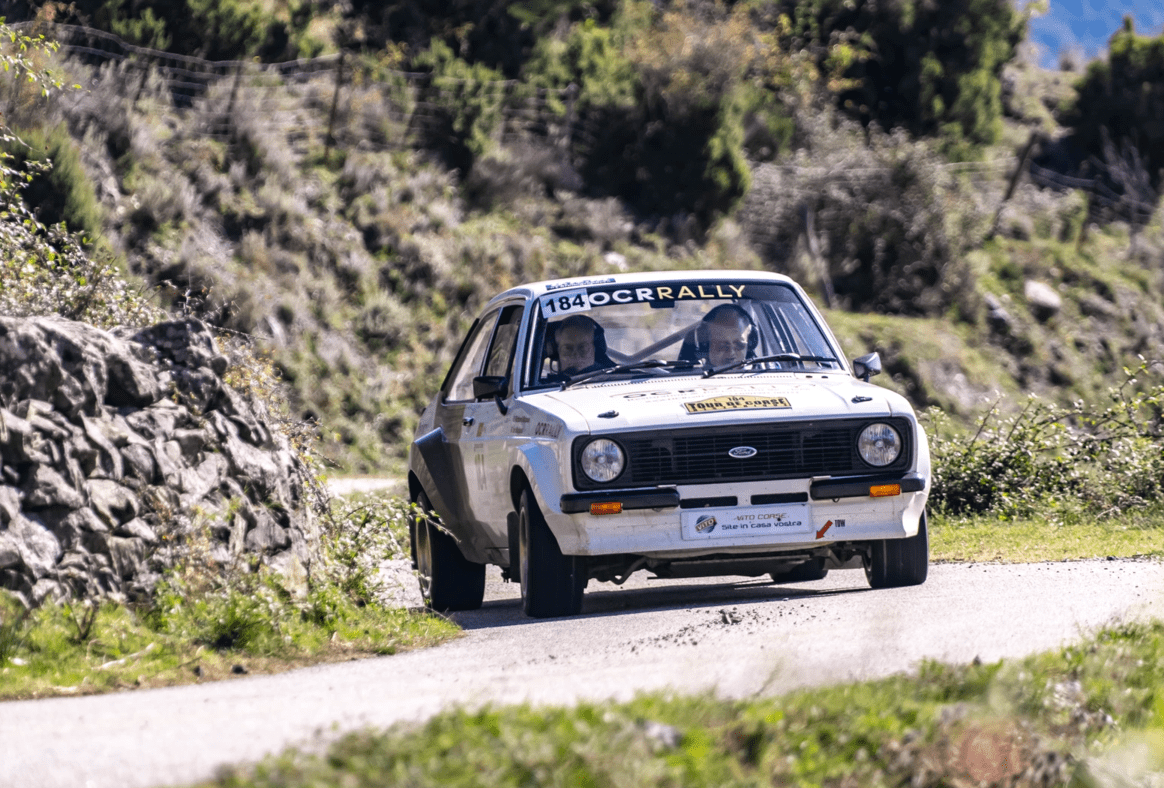Car at historic rally