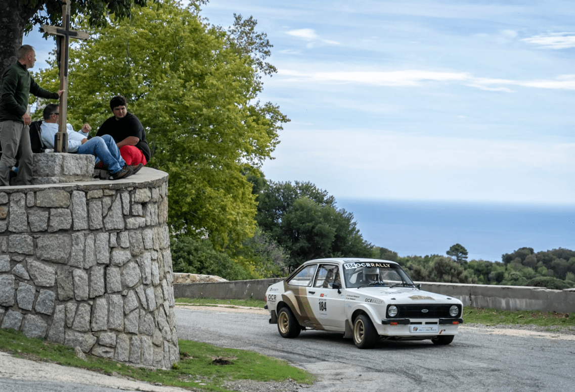Car at historic rally