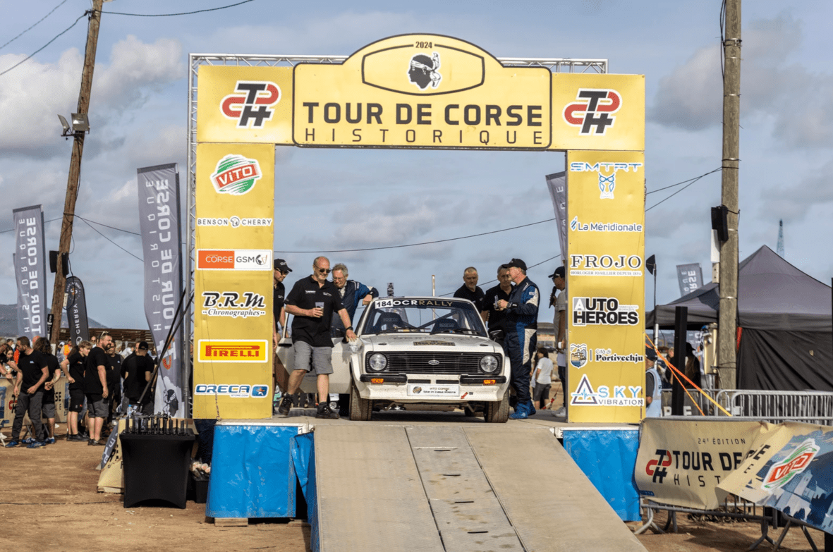 Car at historic rally