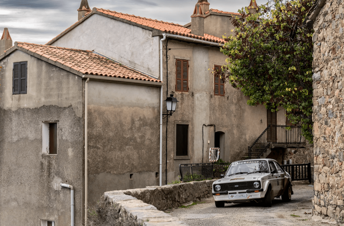 Car at historic rally