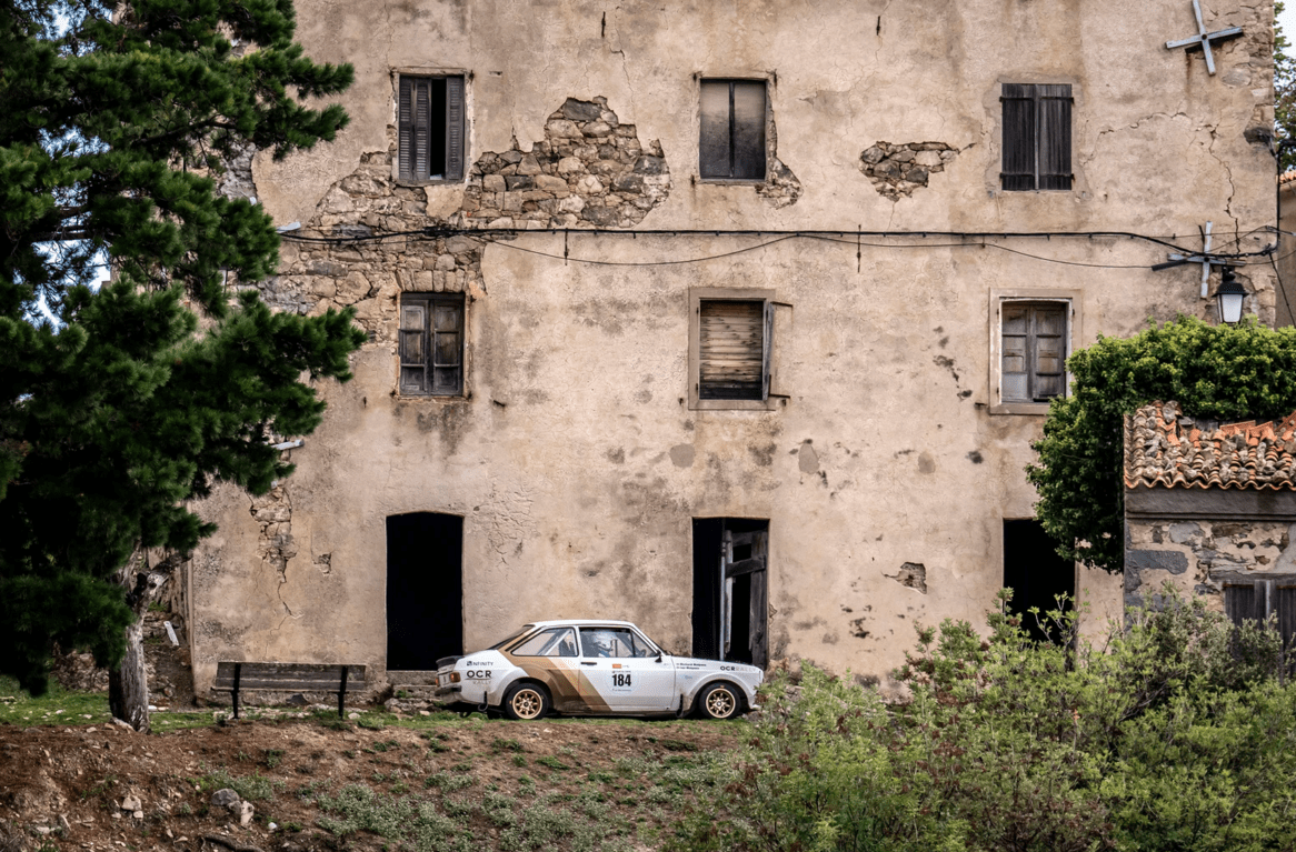 Car at historic rally