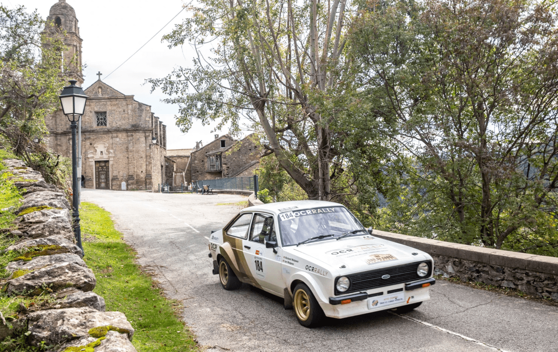 Car at historic rally