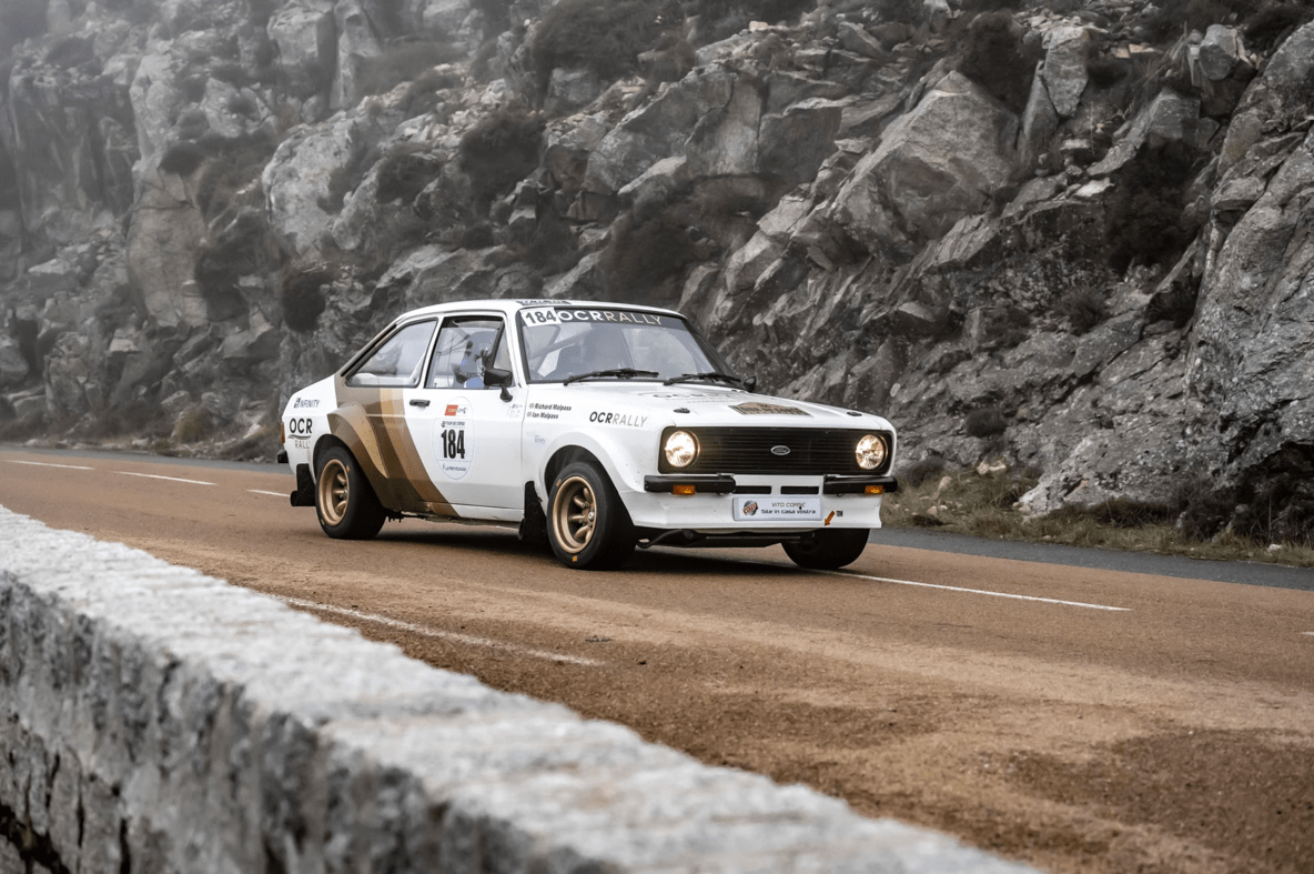 Car at historic rally