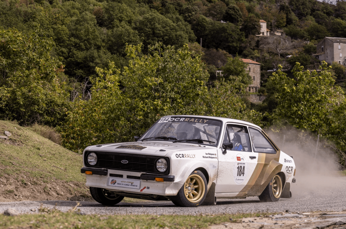 Car at historic rally